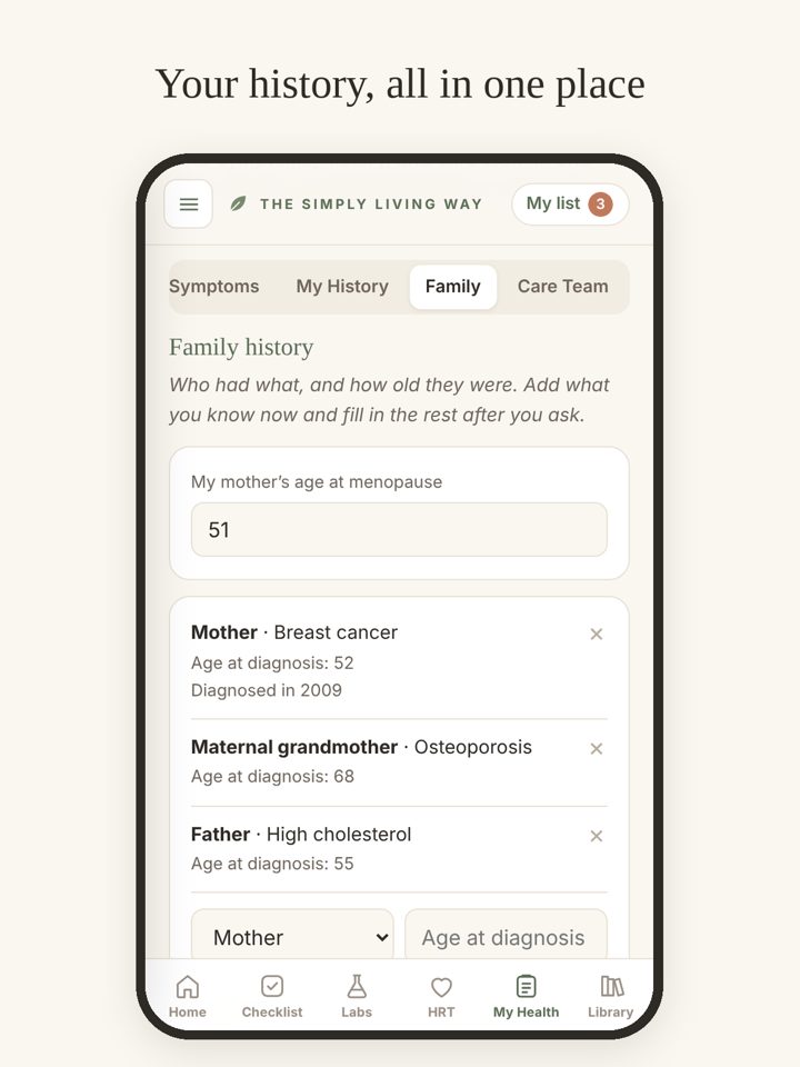 Your history all in one place